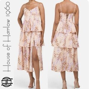 House of Harlow 1960 Women's Cream Floral Dress